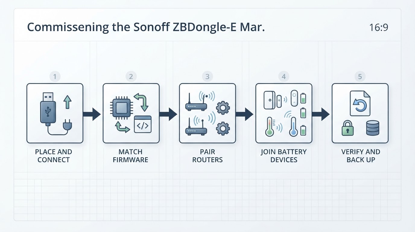 Workflow diagram for sonoff zbdongle-e.